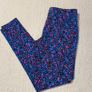 Lilly Pulitzer Blue and Pink Kids Leggings